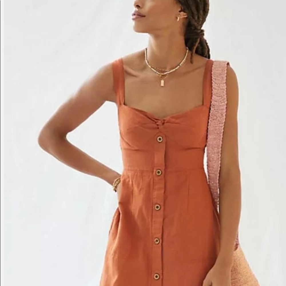 Anthropologie Maeve Twist front dress